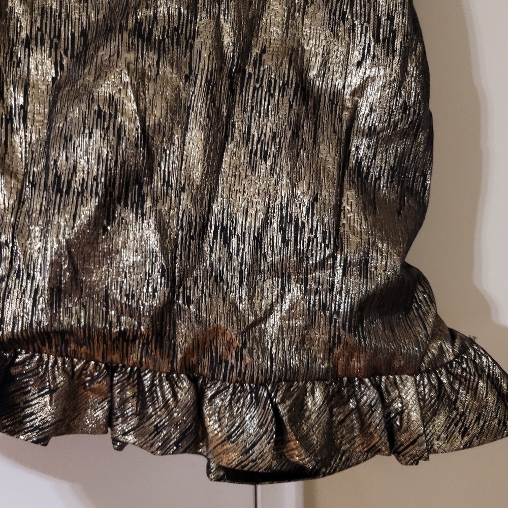 Zara Metallic Ruffled Mini Dress - Picture 14 of 14